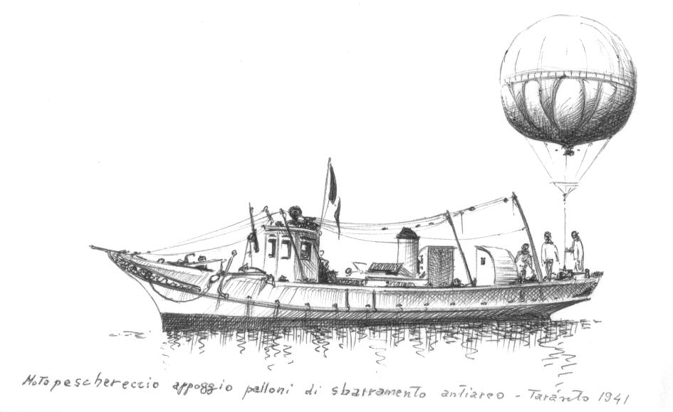 1941 - Motopeschereccio appoggio palloni antiaerei